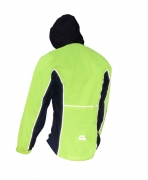 Cyklo bunda Primary reflexní žlutá s kapucí