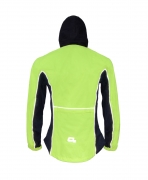 Cyklo bunda Primary reflexní žlutá s kapucí