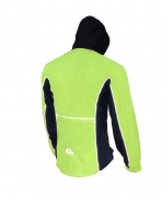 Cyklo bunda Primary reflexní žlutá s kapucí