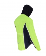 Cyklo bunda Primary reflexní žlutá s kapucí