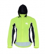 Cyklo bunda Primary reflexní žlutá s kapucí